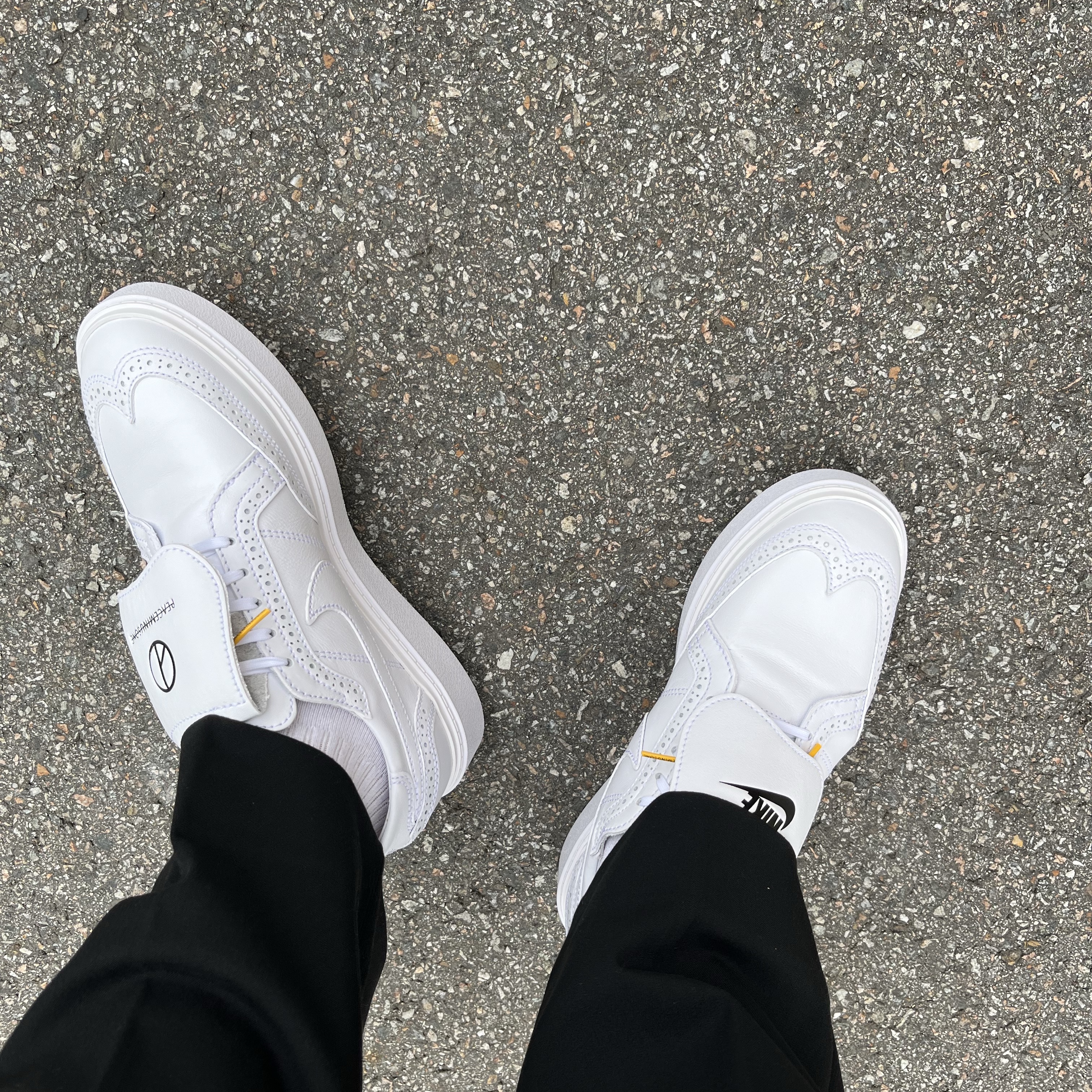 Nike x Peaceminusone Kwondo1 White 착용 스타일 - 2