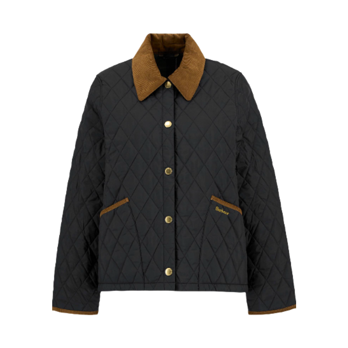 LQU1851BK91 (W) Barbour Icons Cropped Liddesdale Quilted Jacket Black Classic