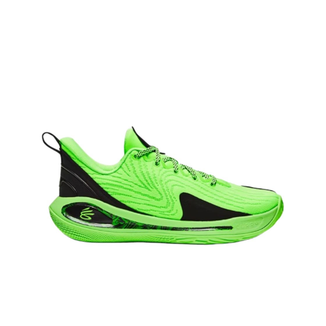 (GS) 언더아머 커리 12 엑스트러터레스트리얼 블랙 하이퍼 그린((GS) Under Armour Curry 12 Extraterrestrial Black Hyper Green)