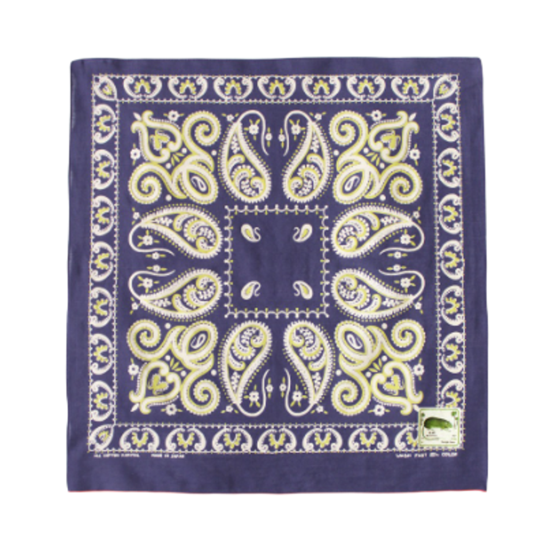 K2508BA501 Kapital Fastcolor Selvedge Bandana Sambo Paisley 20X20 Purple