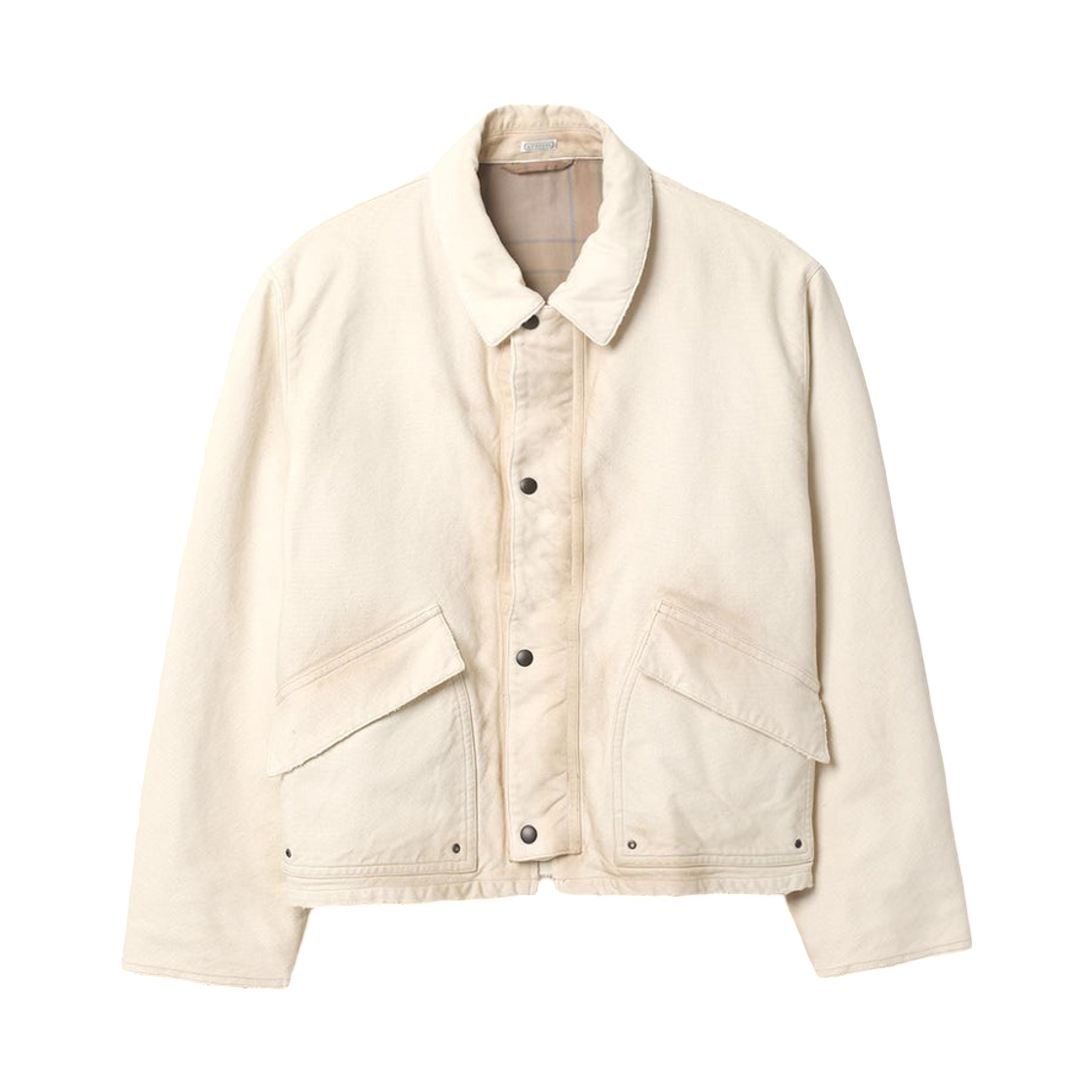 아프레쎄 빈티지 실크 헴프 헌팅 자켓 베이지 - 25FW(A.Presse Vintage Silk Hemp Hunting Jacket Beige - 25FW)