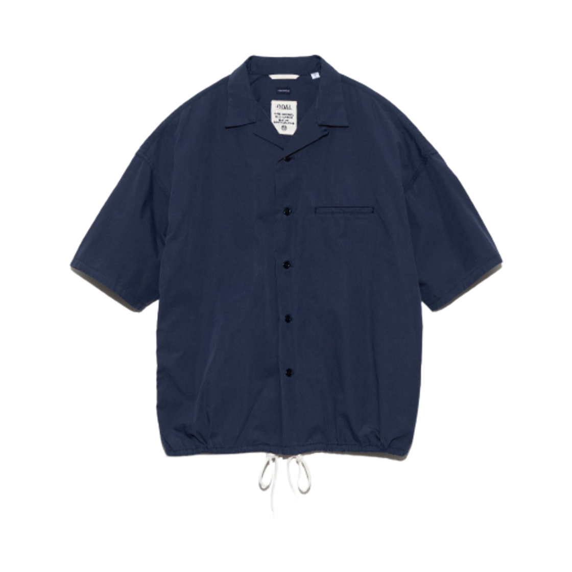 SUGS412 Nanamica Open Collar S/S Shirt Marine Navy