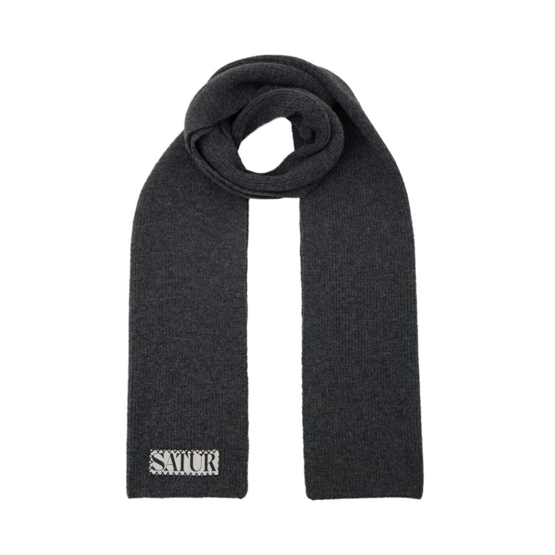 세터 베로나 니트 머플러 차콜