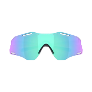Oakley Cybr Zero Polished White Frame Prizm Sapphire Lenses