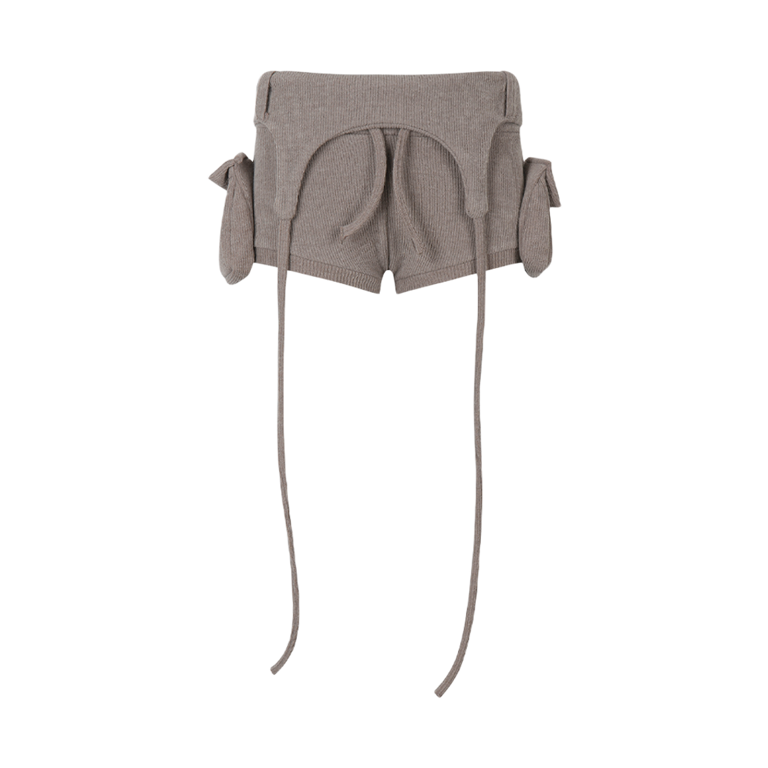 GL25WIBT03BR Gila Archive Bold Logo Pocket Knit Shorts Brown