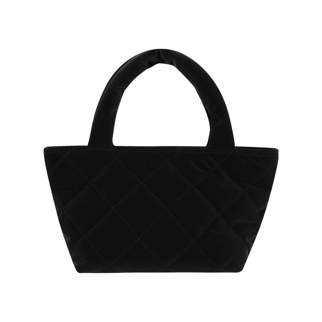 베루툼 퀼팅 미니 토트 백 블랙(VERUTUM AC-TB050 Quilted Mini Tote Bag Black)