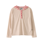 YOUTHBATH Hooded Henley Tee_Beige