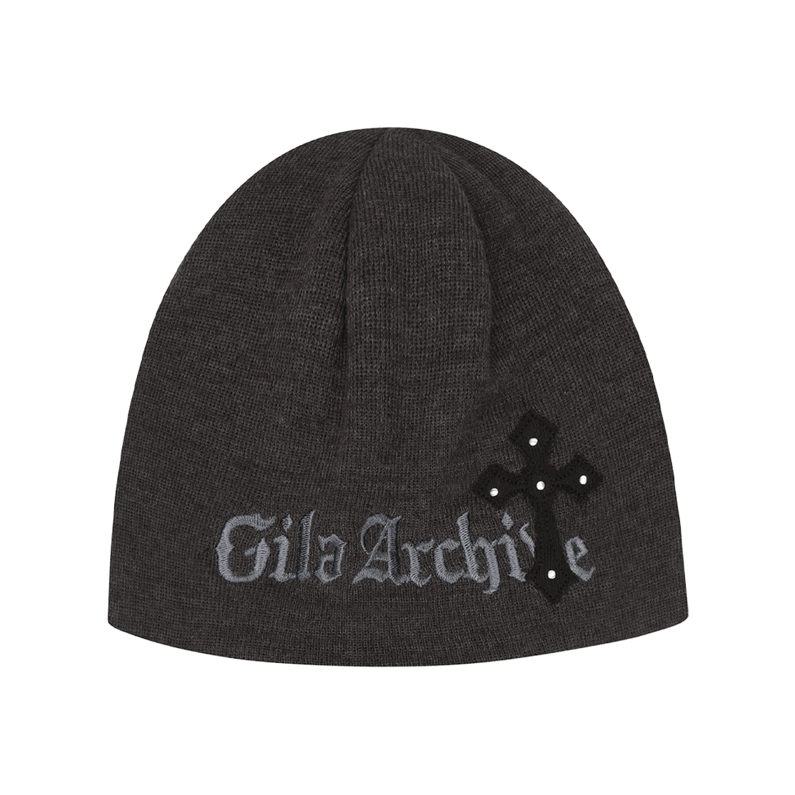 GL25WIAC03CH Gila Archive Cross Patched Logo Beanie Charcoal