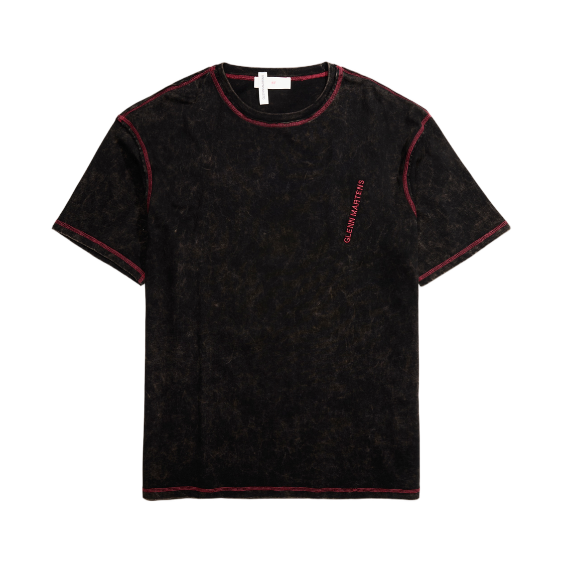 에이치앤엠 x 글렌 마틴스 디자인 디테일 티셔츠 다크 브라운(H&M x Glenn Martens Design Detail Tee Dark Brown)