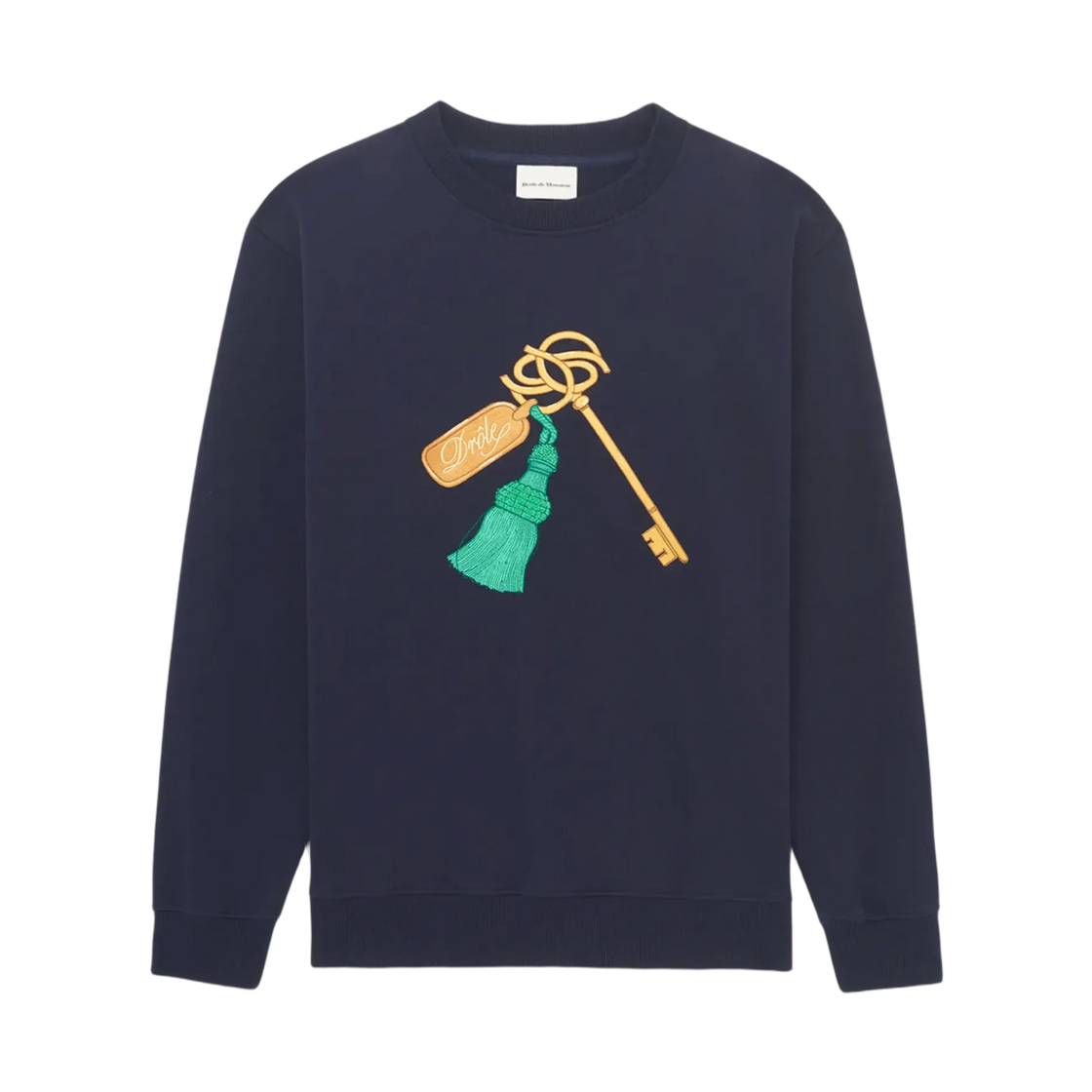 드롤 드 무슈 르 스웨트셔츠 클레프 네이비(Drole de Monsieur Le Sweatshirt Clef Navy)