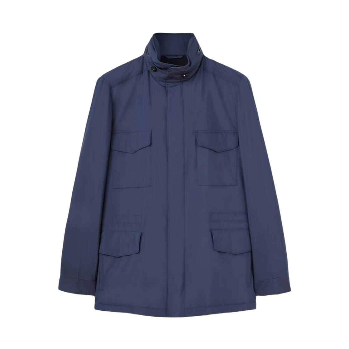FAP9743-W000 Loro Piana Windmate Storm System Traveller Field Jacket Blue Navy