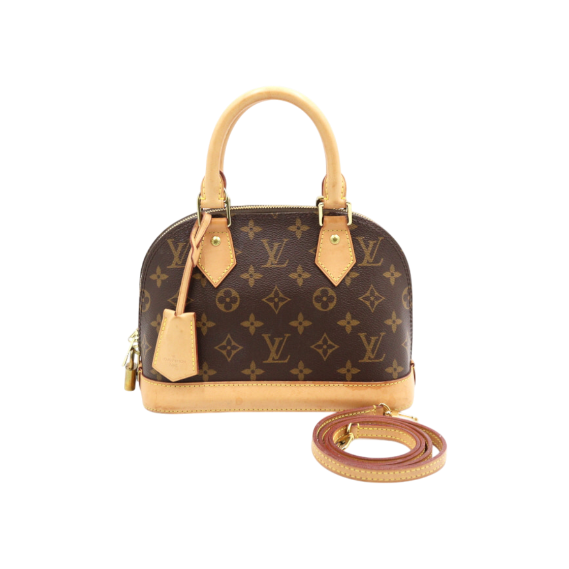 ITWJ2PBMQK67 Louis Vuitton Monogram Canvas Alma BB Tote and Crossbody Bag