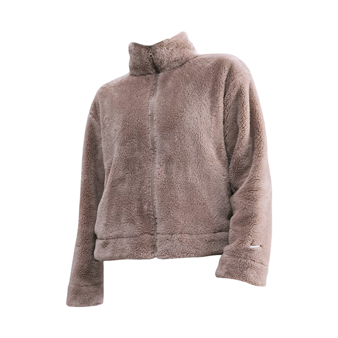 HV2816-271 (W) Nike NSW Essentials High-Pile Fleece Jacket Malt Sail - Asia
