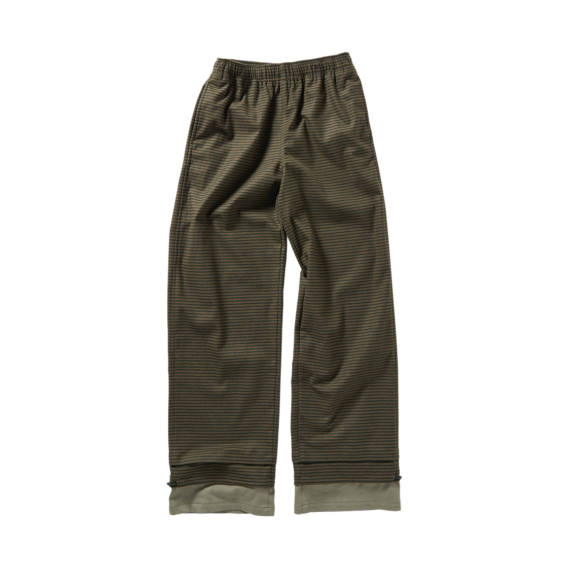 (W) 퍼버즈 스텝 레이어드 팬츠 그린((W) Perverze Step Layered Pants Green)