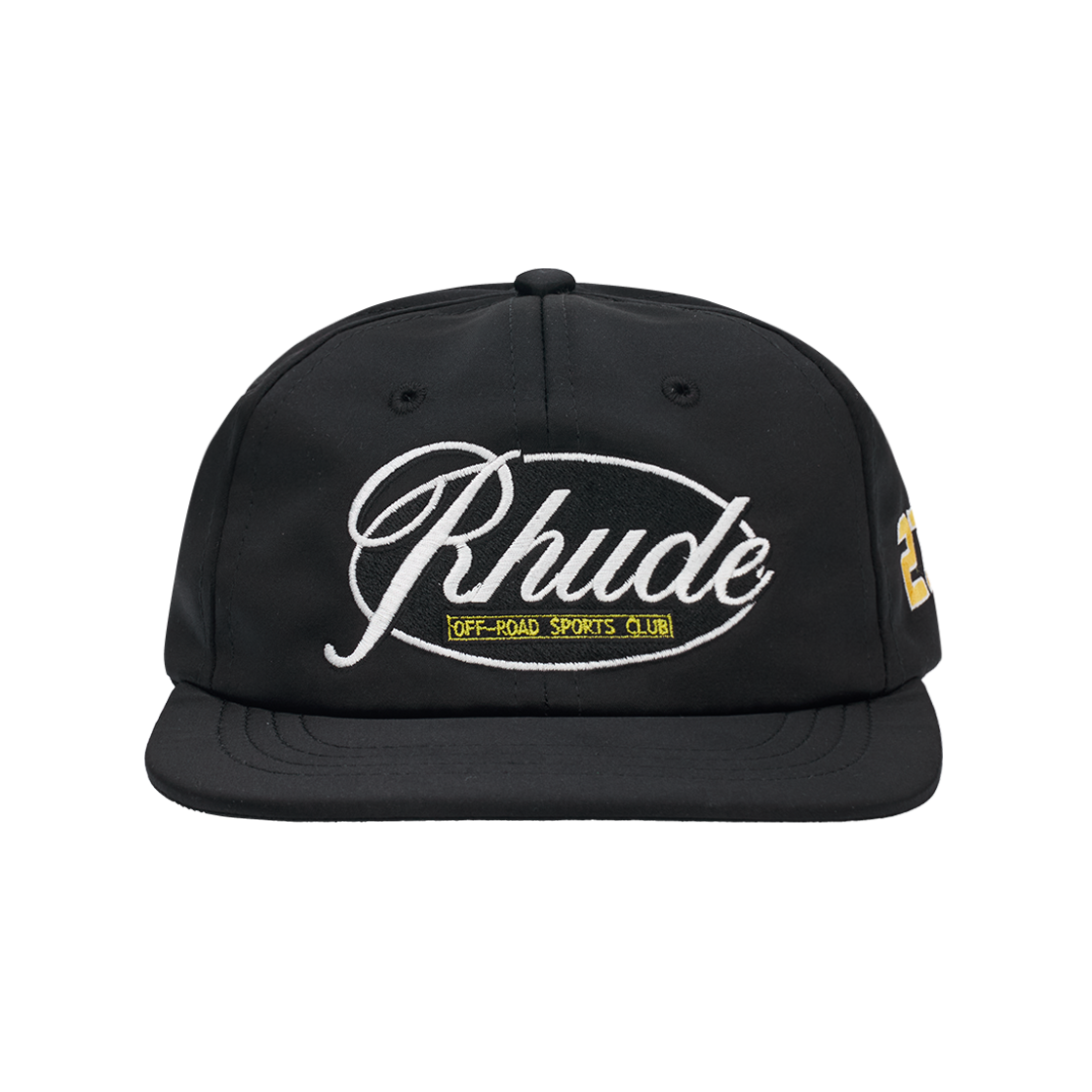 루드 스포츠 클럽 커브드 브림 햇 블랙 - 25FW(Rhude Sport Club Curved Brim Hat Black - 25FW)