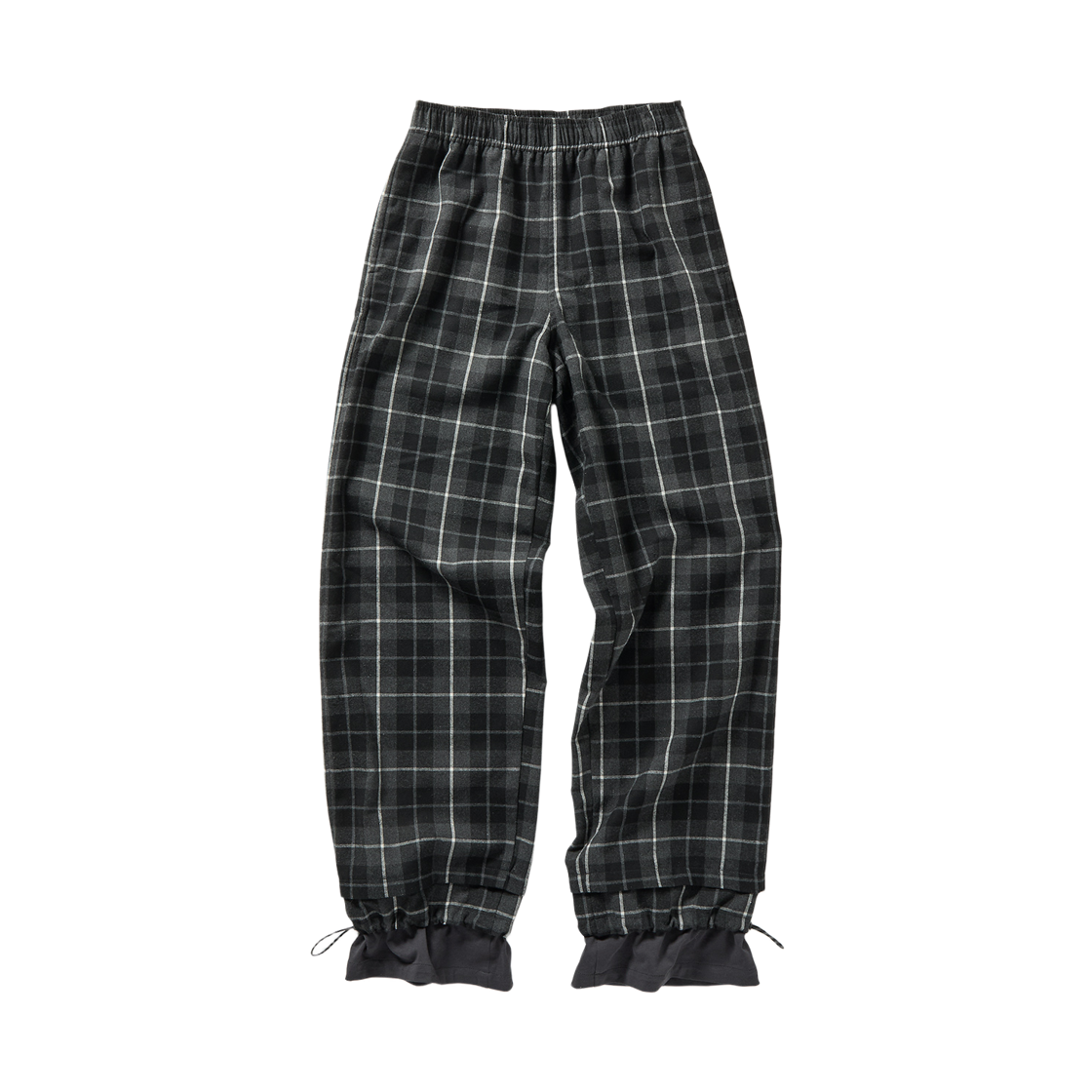 (W) 퍼버즈 스텝 레이어드 팬츠 그레이((W) Perverze Step Layered Pants Gray)
