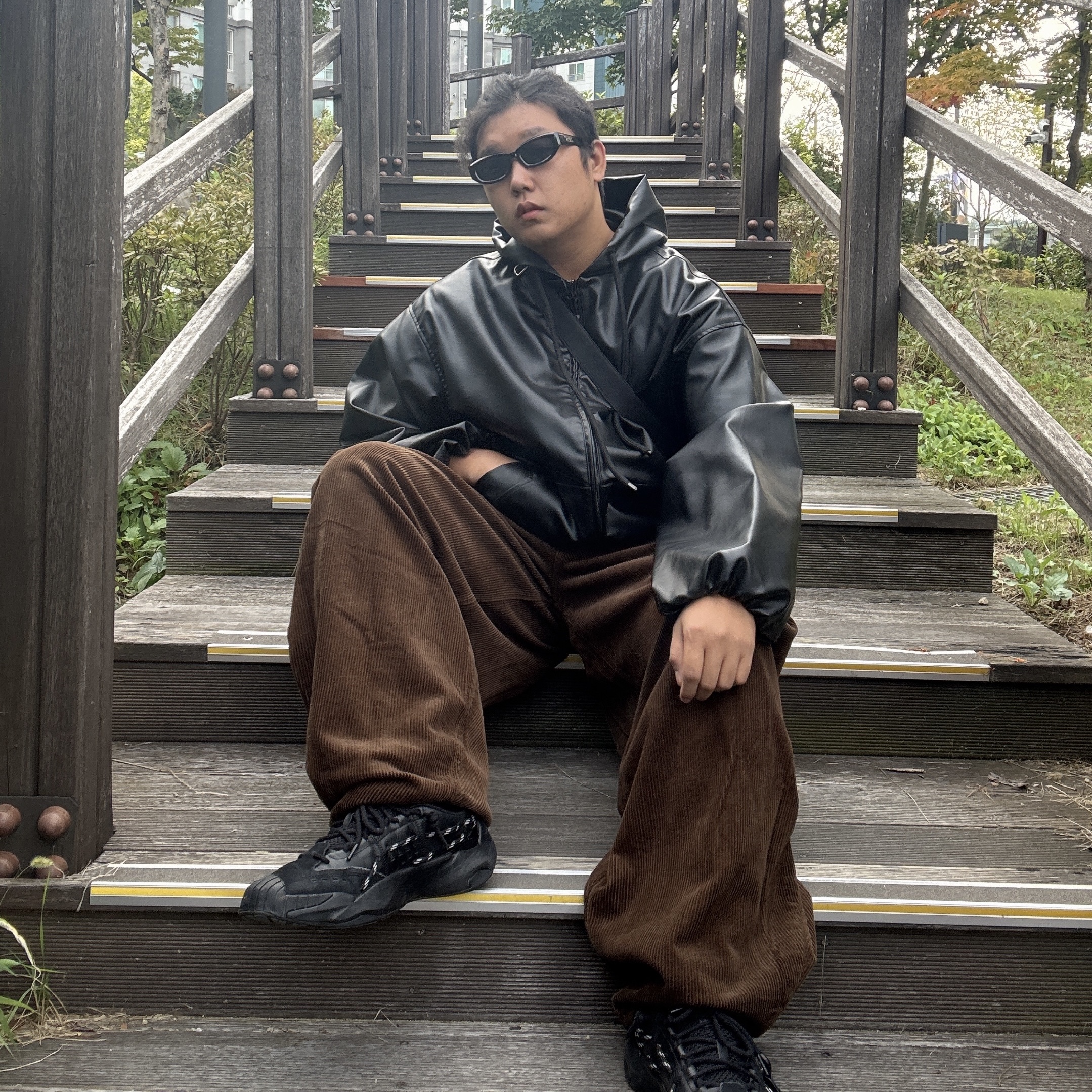 Puma x Juun.J Plexus Black 착용 스타일 - 1