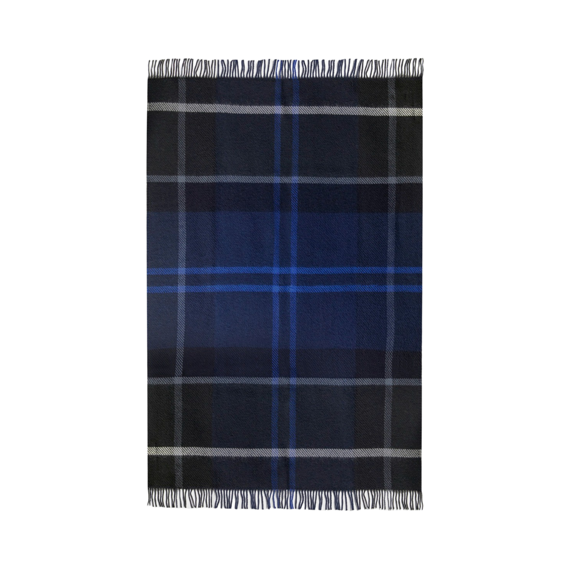 UAC0307BL721 Barbour x Arket Klippan Wool Blanket Blue