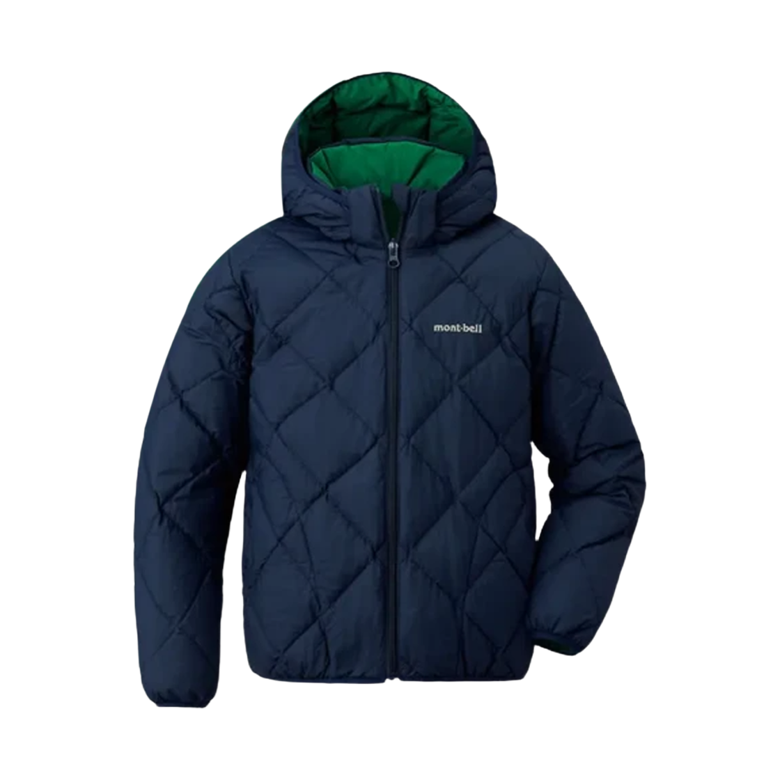 1101621 (Kids) Montbell Reversible Down Parka Dark Navy Viridian