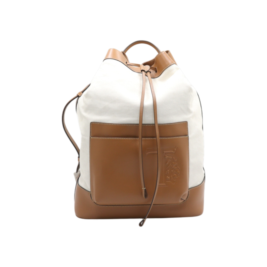 토즈 엠보스드 로고 레더 드로스트링 남여공용 백팩 aa42787(Tod's Embossed Logo Leather Drawstring Unisex Backpack)
