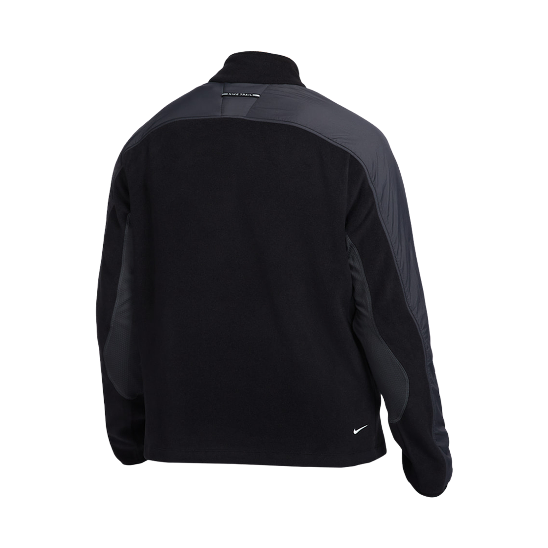 나이키 트레일 폴라텍 쿼터집 플리스 러닝 탑 블랙 앤트러사이트(Nike Trail Polartec Quarter Zip Fleece Running Top Black Anthracite) - 2