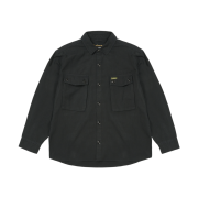Palace x Barbour Officer Shirt Black - 25FW