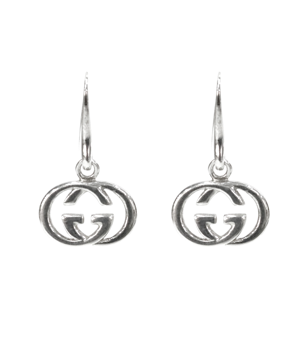 IT76VEQAB2O3 Gucci Interlocking G Silver Earrings