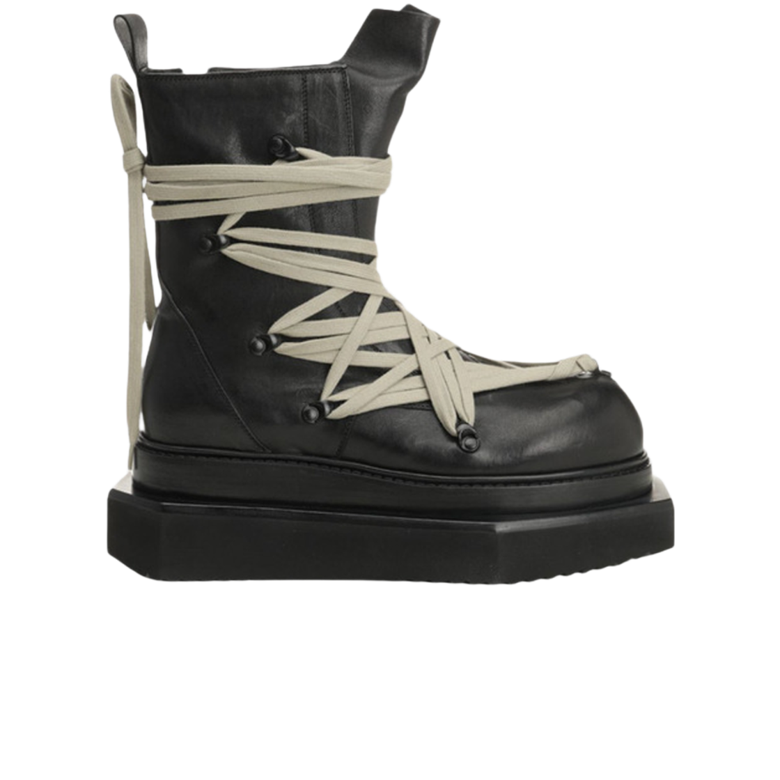 RU02E1872LGYW1-09 Rick Owens Turbo Cyclops Boots Black