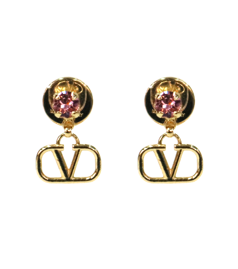 IT729PIRFEV9 Valentino Cubic Garavani Gold Earrings
