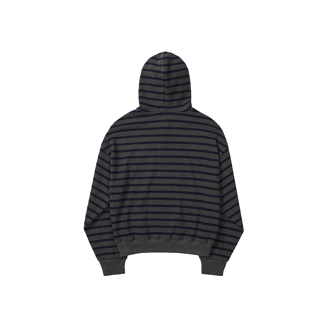 사일런트실러블 멀티 스트라이프드 와플 후디 챠콜(SILENTSYLLABLE Multi Striped Waffle Hoodie Charcoal) - 2
