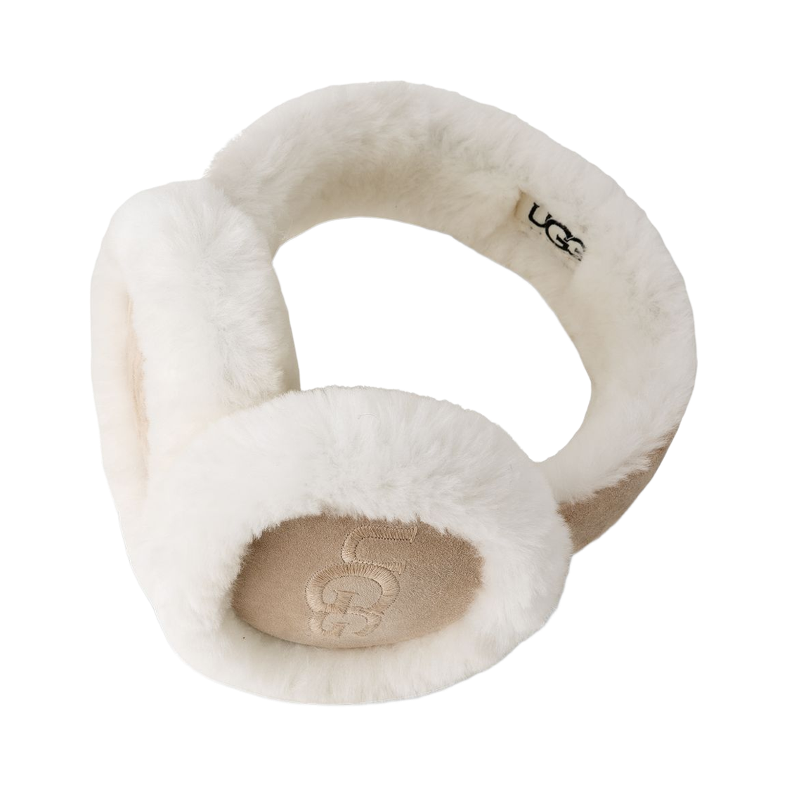 20955-SAN (W) UGG Embroidered Logo Earmuff Sand