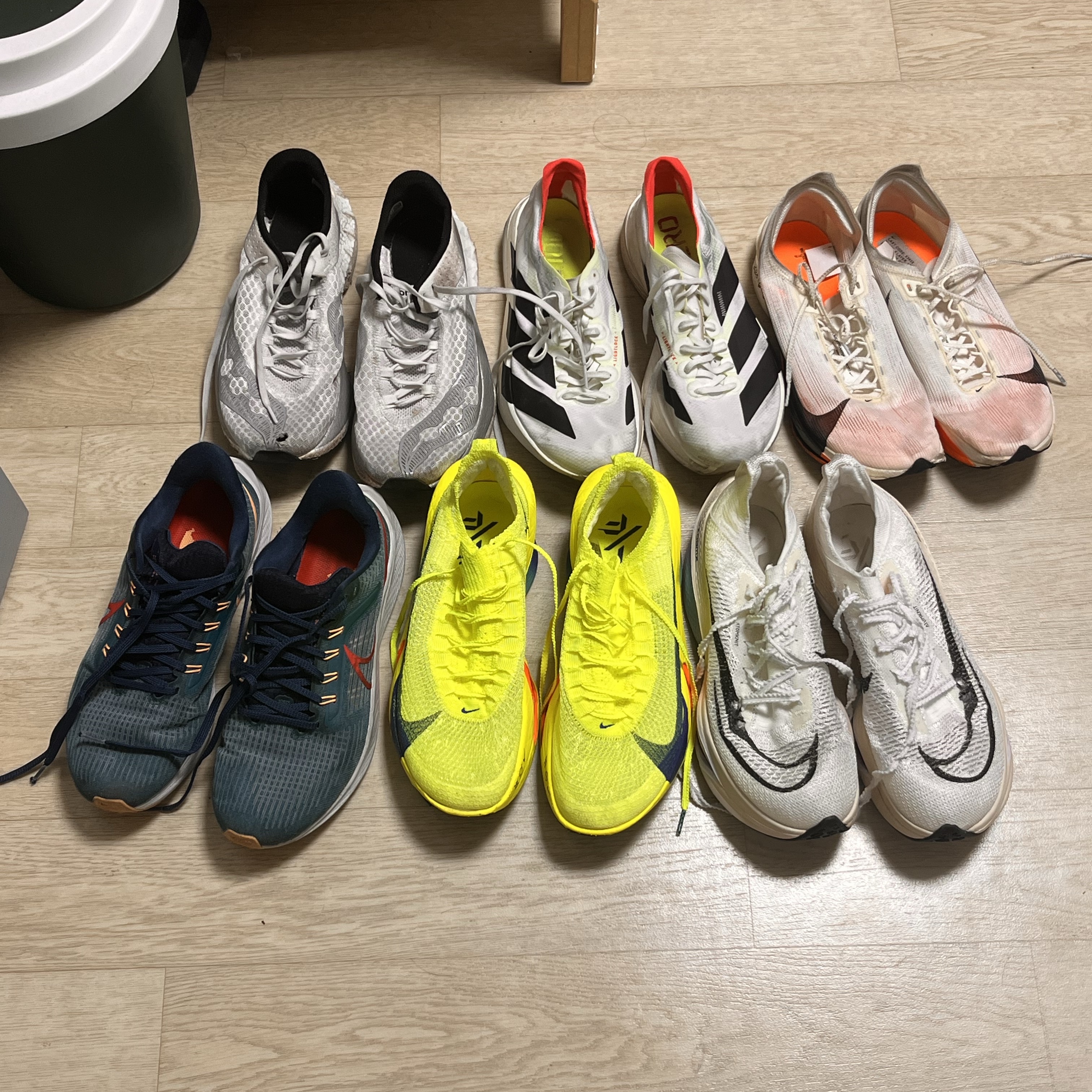 Nike Air Zoom Alphafly Next% 3 Volt, Nike Air Zoom Alphafly Next% 2 Proto White 착용 스타일