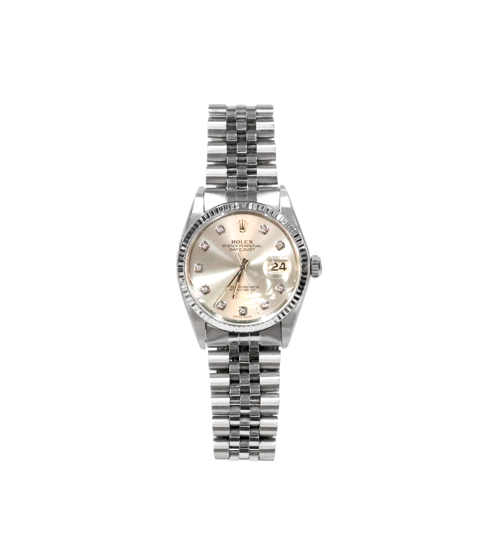 ITFSVJPOCS58 Rolex Datejust 36mm Automatic Steel Watch Model 16014