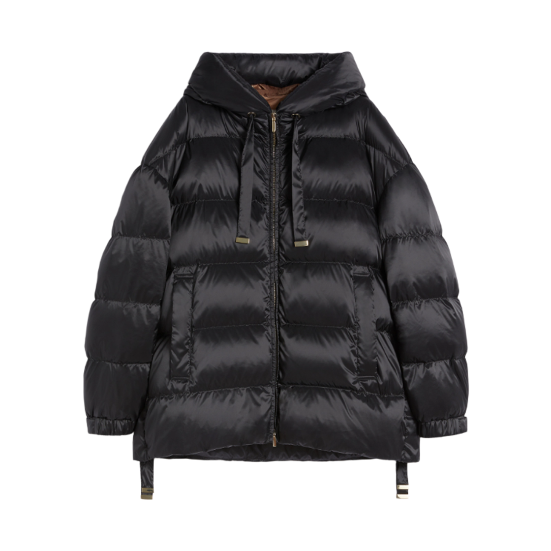 (W) 막스마라 더 큐브 펠리체 발수 다운 자켓 블랙((W) Max Mara The Cube Felice Water-Repellent Down Jacket Black)
