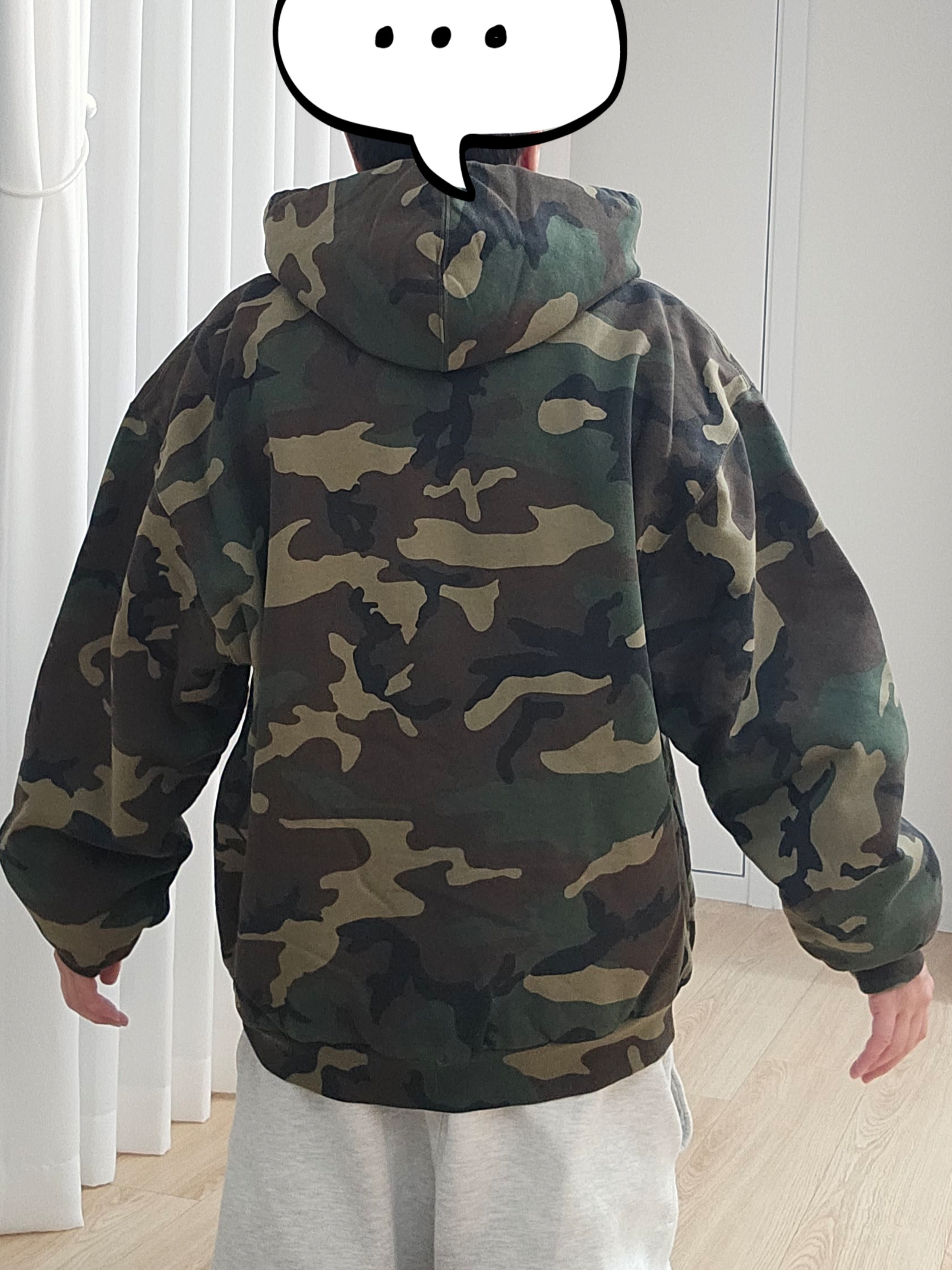 Supreme x Dickies Quilted Lined Zip Up Hooded Sweatshirt Woodland Camo - 25FW, Supreme Reaper S Logo New Era TrueTimber HTC Fall Camo - 25FW 착용 스타일 - 4