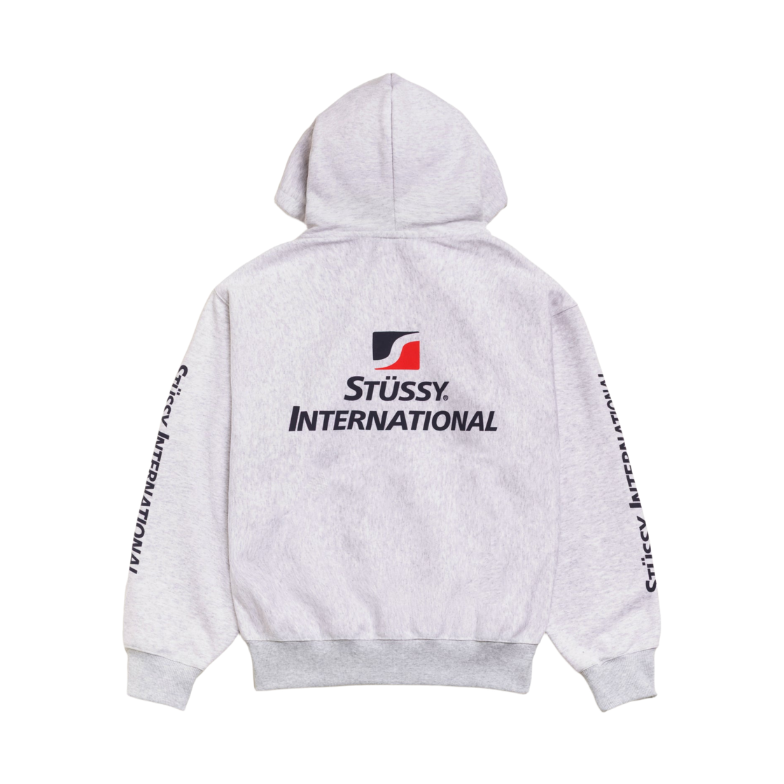 스투시 인터네셔널 집 후드 애쉬 헤더(Stussy International Zip Hoodie Ash Heather) - 2