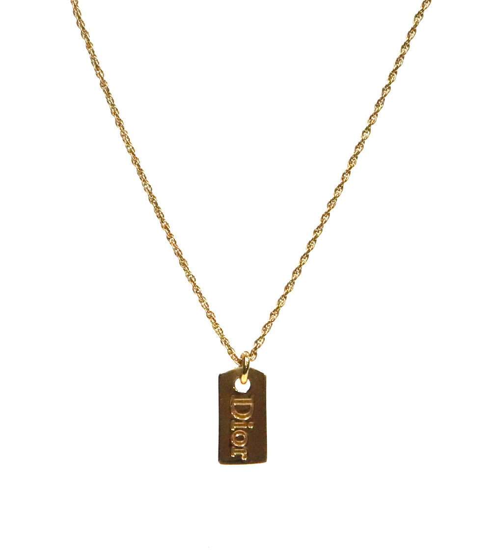 ITSVU76V8B4W Dior Gold Plate Necklace