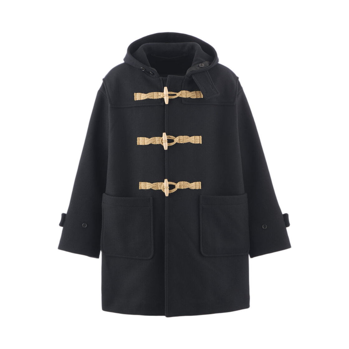 - Saint Mxxxxxx Duffle Coat Hooded Black - 25AW