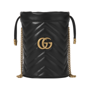 Gucci GG Marmont Matelasse Mini Bucket Bag Black