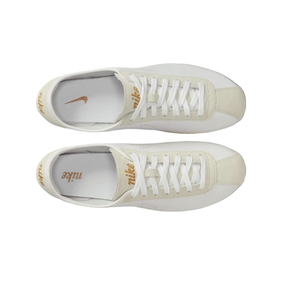 (W) 나이키 코르테즈 레더 화이트 라이트 본((W) Nike Cortez Leather White Light Bone) - 2