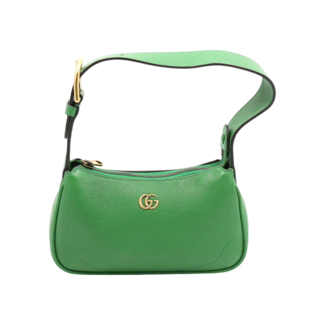 ITNACO5EEJVM Gucci Green Leather Aphrodite Mini Shoulder Hobo Bag