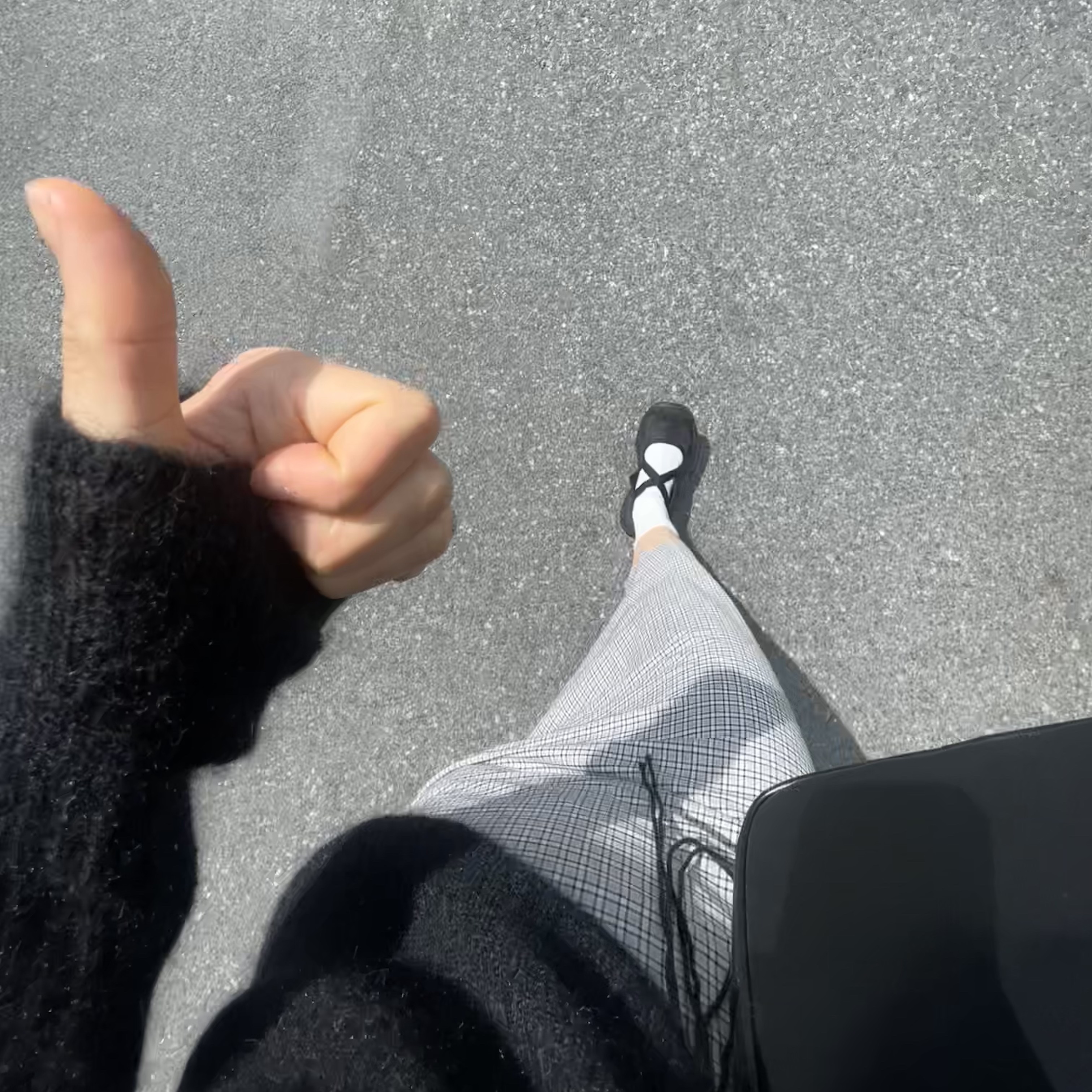 Salomon x Sandy Liang RX Marie Jeanne Black 착용 스타일
