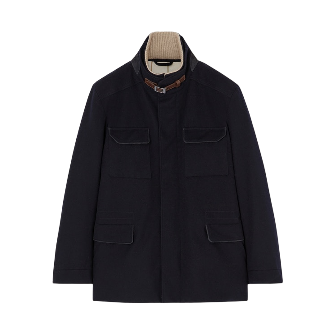 FAP9739-W000 Loro Piana Cashmere Storm System Traveller Field Jacket Blue Navy