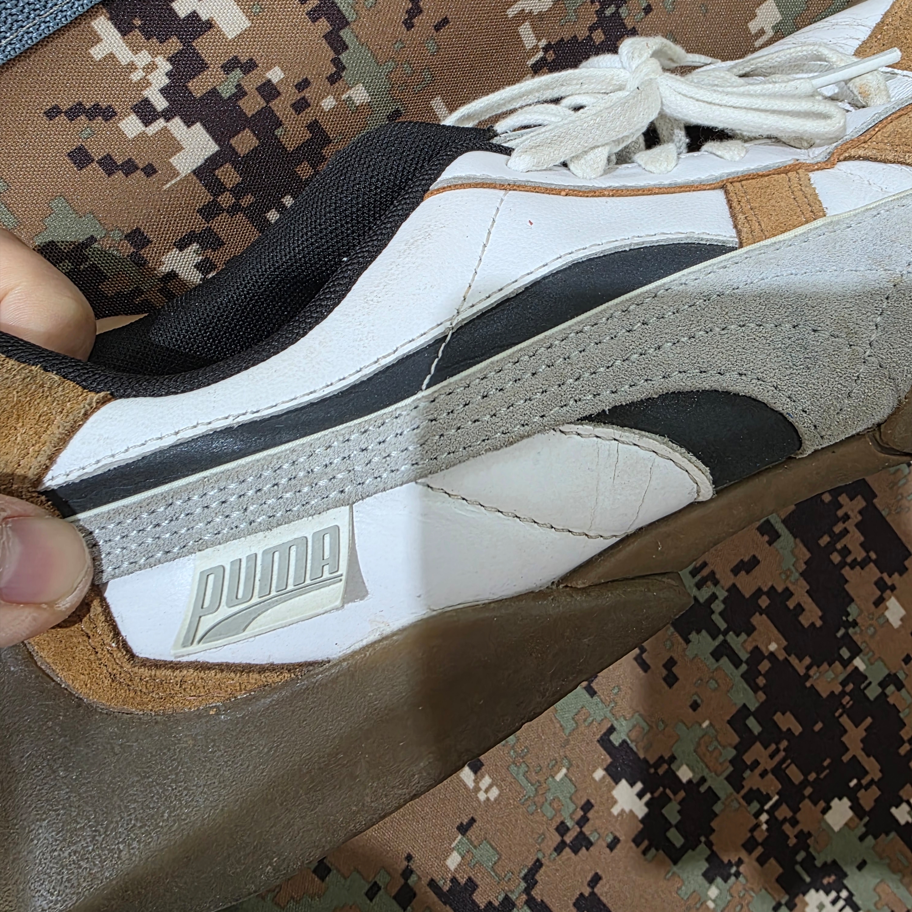 Puma Vaderon White Gum 착용 스타일