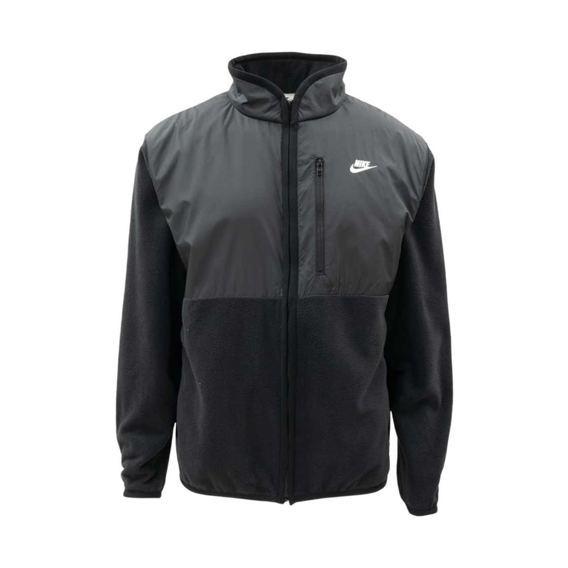 IM9453-010 Nike NSW Club Winterized Full Zip Jacket Black White - Asia