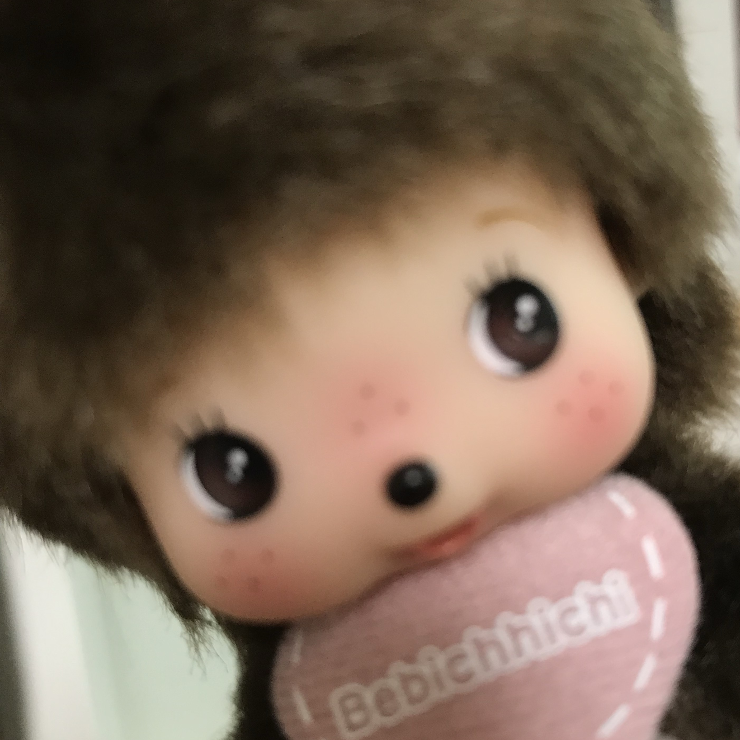 Monchhichi big Head Bebichhichi SS Keychain Girl 착용 스타일 - 2