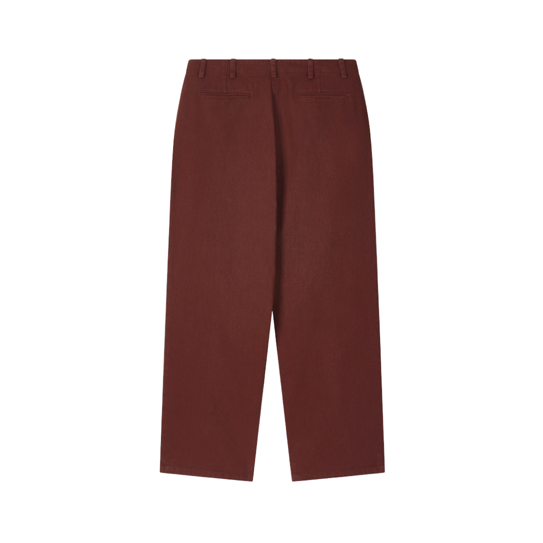 홍우성 워시드 트윌 코튼 트라우저 버건디(Hongwoosung Washed Twill Cotton Trousers Burgundy) - 2