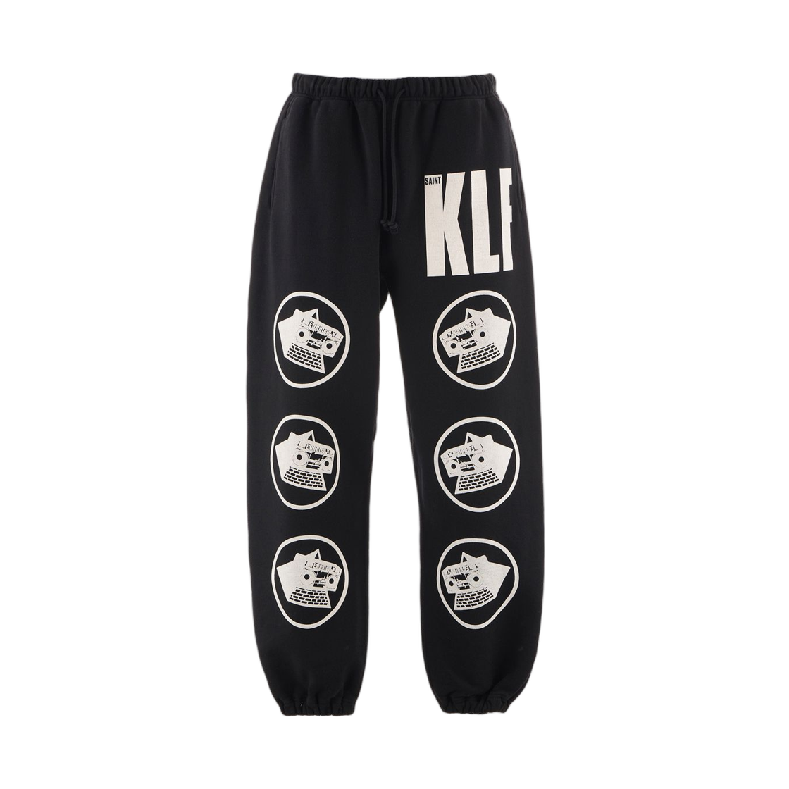 HR1-0000-C07 Saint Mxxxxxx x The KLF Black Sweatpants Black - 25AW