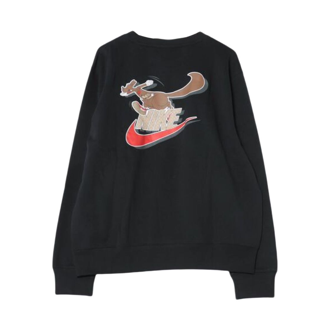 나이키 NSW 클럽 플리스 크루넥 스웨트셔츠 블랙 모스우드 브라운 - 아시아(Nike NSW Club Fleece Crewneck Sweatshirt Black Mosswood Brown - Asia) - 2