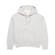 H&M x Glenn Martens Embroidered Detail Hoodie Light Grey Marle